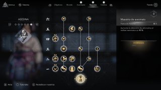 Análisis extensivo de Assassin's Creed Shadows. 11 arbol naoe ac shadows rejugando