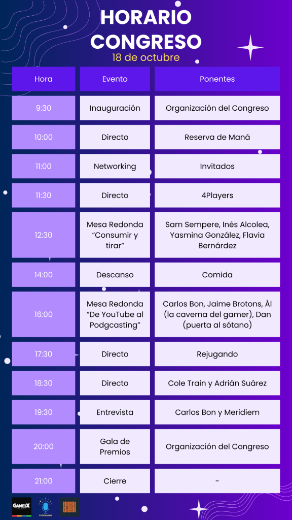 podgaming horario